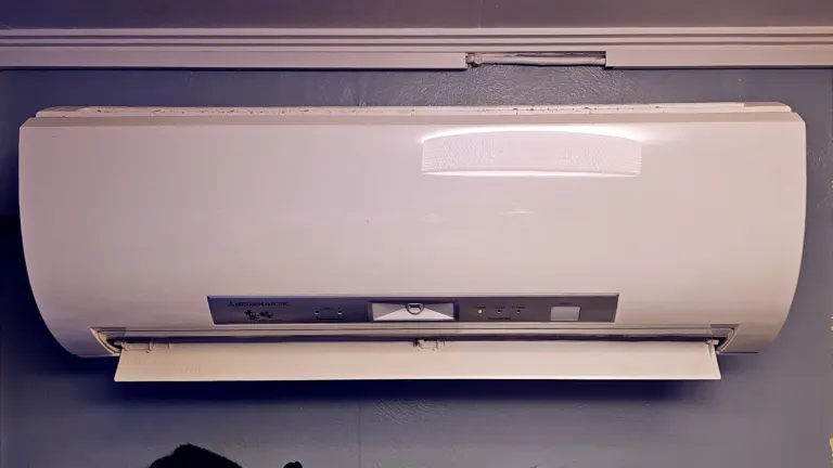 A wall-mounted heat pump unit
